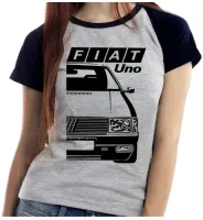 Baby look blusa feminina ou Camiseta Fiat uno carro antigo classico - Foto 4