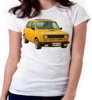 Baby look blusa feminina ou Camiseta Fiat 147 carro antigo classico - Foto 3