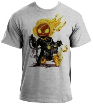 Baby look blusa feminina ou Camiseta Motoqueiro fantasma moto bike - Foto 2