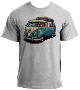 Baby look blusa feminina ou Camiseta Kombi carro antigo classico - Foto 2