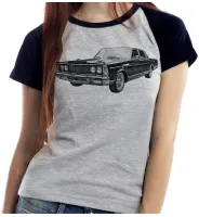 Baby look blusa feminina ou Camiseta landau Galaxie carro antigo - Foto 4