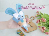 G1.851  Gabarito de Moldes  em MDF Mini Cone Coelho - Foto 2