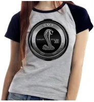 Baby look blusa feminina ou Camiseta Mustang shelby cobra 500 - Foto 4