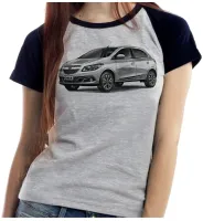 Baby look blusa feminina ou Camiseta Onix antigo chevrolet bom - Foto 3