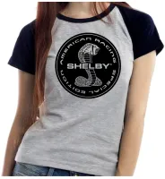 Baby look blusa feminina ou Camiseta Shelby cobra Mustang racing - Foto 3