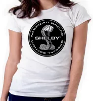 Baby look blusa feminina ou Camiseta Shelby cobra Mustang racing - Foto 4