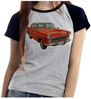 Baby look blusa feminina ou Camiseta Simca Chambord carro antigo - Foto 4