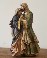 Linda Imagem de Sagrada Familia Ternura 31 cm em Gesso Premium - Foto 4