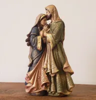 Linda Imagem de Sagrada Familia Ternura 31 cm em Gesso Premium - Foto 5