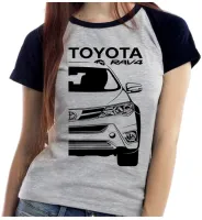 Baby look blusa feminina ou Camiseta Toyota Rav4 camionete top - Foto 4