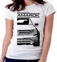 Baby look blusa feminina ou Camiseta Volkswagen Amarok camionete - Foto 3