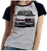 Baby look blusa feminina ou Camiseta Volkswagen golf gti antigo e novo - Foto 3