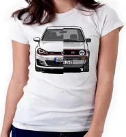 Baby look blusa feminina ou Camiseta Volkswagen golf gti antigo e novo - Foto 4