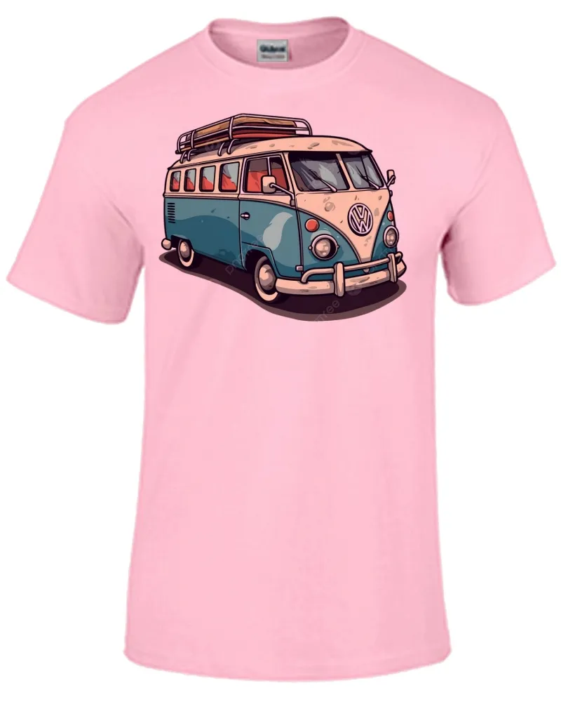 Baby look blusa feminina ou Camiseta Volkswagen Kombi corujinha