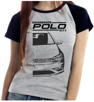 Baby look blusa feminina ou Camiseta Volkswagen Polo GTI carro - Foto 4