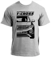 Baby look blusa feminina ou Camiseta Volkswagen T-cross camionete - Foto 2
