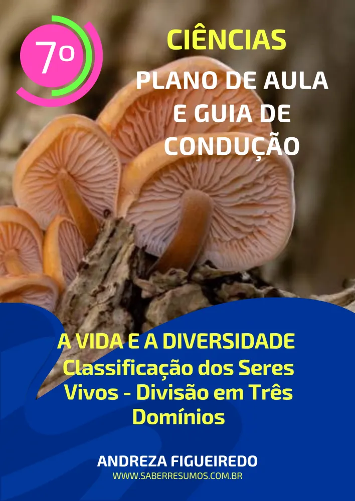 820 - Ciências - Plano de Aula e Guia de Condução - A Vida e a Diversidade - Classificação dos Seres Vivos - Divisão em Três Domínios - 7º ano - PDF com 17 páginas Imagem