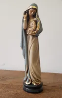 Imagem Nossa Senhora Colo de Mãe 32 cm em Gesso Premium - Foto 4