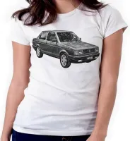 Baby look blusa feminina ou Camiseta Volkswagen Voyage quadrado - Foto 3