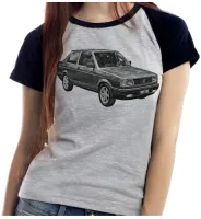 Baby look blusa feminina ou Camiseta Volkswagen Voyage quadrado - Foto 4