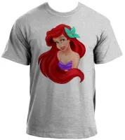 Baby look blusa feminina ou Camiseta Ariel pequena sereia princesa - Foto 2