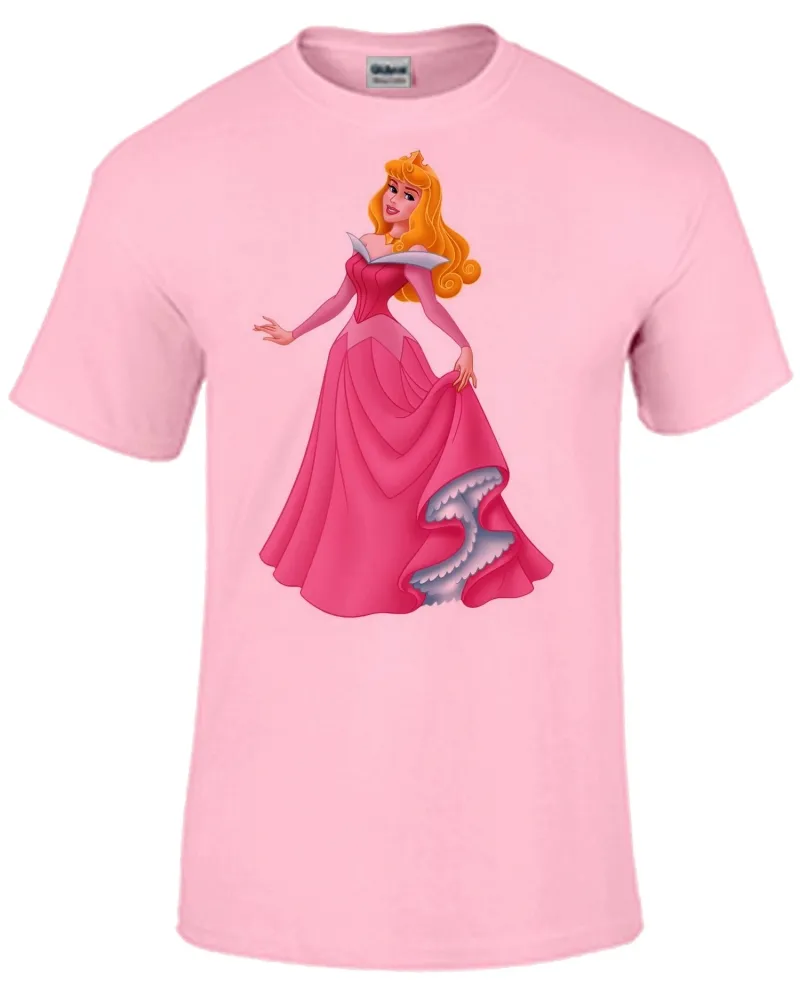 Baby look blusa feminina ou Camiseta Aurora bela adormecida princesa Imagem