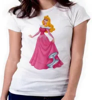 Baby look blusa feminina ou Camiseta Aurora bela adormecida princesa - Foto 3