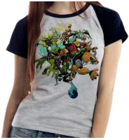 Baby look blusa feminina ou Camiseta Ben 10 personagens monstros - Foto 3