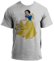 Baby look blusa feminina ou Camiseta Branca de neve princesa disney - Foto 2