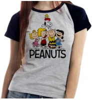 Baby look blusa feminina ou Camiseta charlie brown snoopy e turma - Foto 4