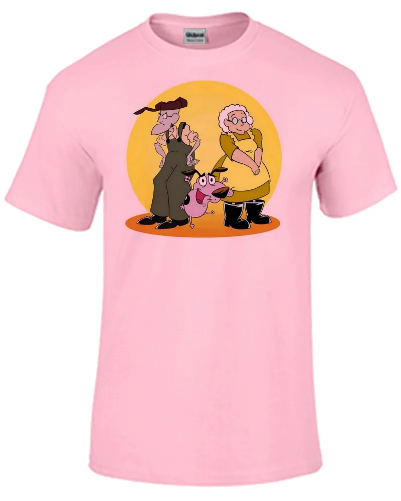 Baby look blusa feminina ou Camiseta Coragem cão covarde donos