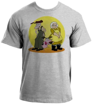 Baby look blusa feminina ou Camiseta Coragem cão covarde donos - Foto 2