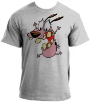 Baby look blusa feminina ou Camiseta Coragem o cão covarde desenho - Foto 2