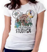 Baby look blusa feminina ou Camiseta Disney park hollywood - Foto 4
