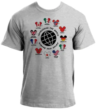 Baby look blusa feminina ou Camiseta Disney park paises mickey - Foto 2