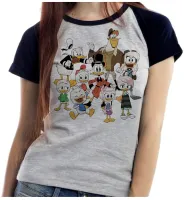 Baby look blusa feminina ou Camiseta Duck Tales Caçadores Aventuras tio patinhas - Foto 4