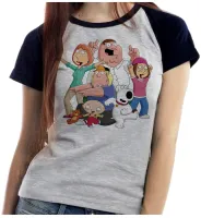 Baby look blusa feminina ou Camiseta Family guy desenho tipo simpsons - Foto 3