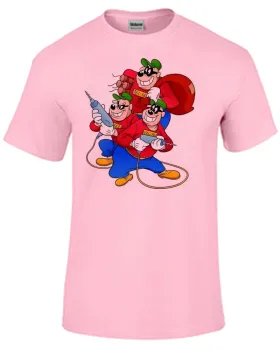 Baby look blusa feminina ou Camiseta Irmãos metralha tio patinhas