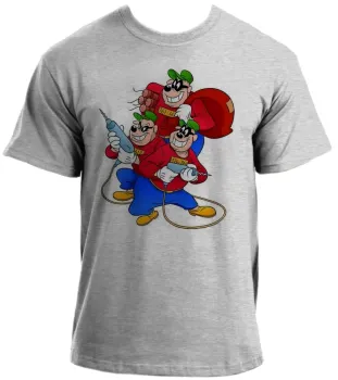 Baby look blusa feminina ou Camiseta Irmãos metralha tio patinhas - Foto 2