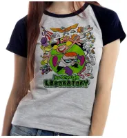 Baby look blusa feminina ou Camiseta Laboratorio de Dexter - Foto 3