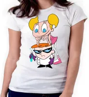 Baby look blusa feminina ou Camiseta Laboratório Dexter desenho - Foto 3