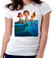 Baby look blusa feminina ou Camiseta Lucca disney desenho peixe - Foto 4
