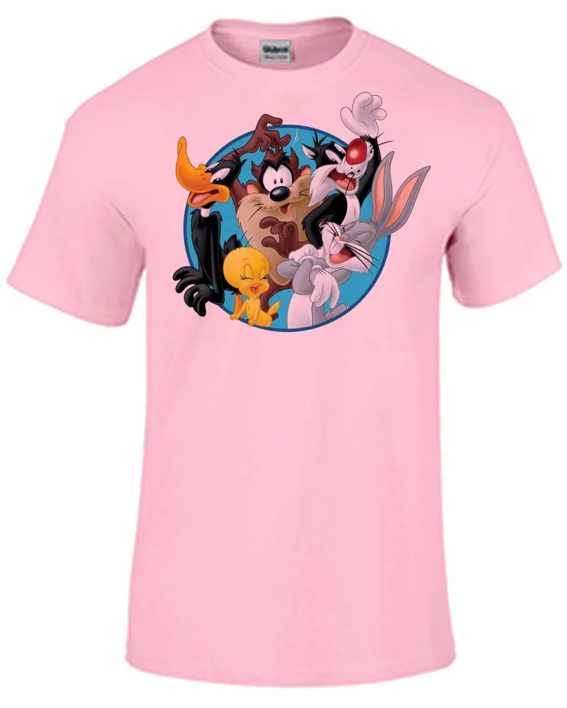 Baby look blusa feminina ou Camiseta Perna longa frajola taz mania patolino piu piu