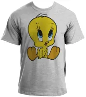 Baby look blusa feminina ou Camiseta Piu Piu pinto frajola gato - Foto 2