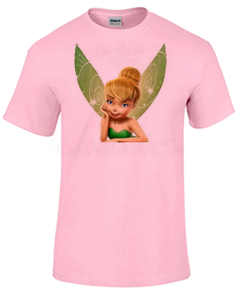 Baby look blusa feminina ou Camiseta Sininho fada peter pan Imagem