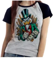 Baby look blusa feminina ou Camiseta Tio patinhas Sam desenho antigo - Foto 3