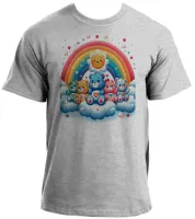 Baby look blusa feminina ou Camiseta Ursinhos carinhosos arco iris - Foto 2