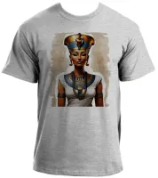 Baby look blusa feminina ou Camiseta Nefertite egito rainha cleopatra - Foto 2