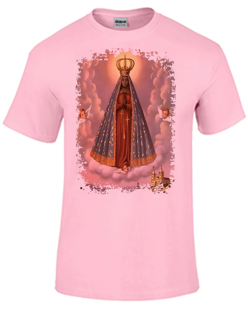 Baby look blusa feminina ou Camiseta Nossa Senhora Aparecida Imagem
