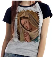Baby look blusa feminina ou Camiseta Nossa senhora Aparecida Mãe - Foto 3